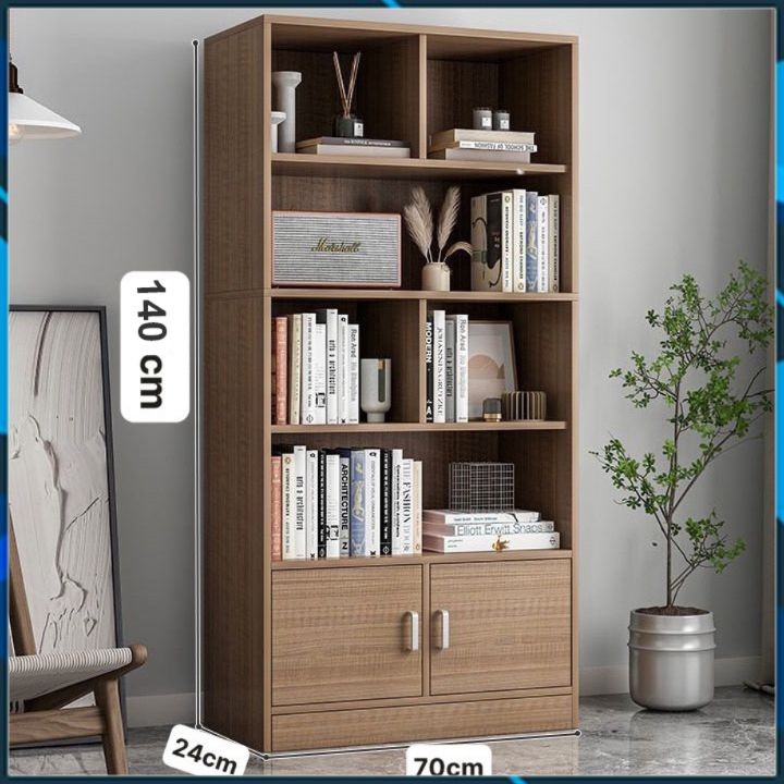 Tủ sách gỗ đa năng,tủ gỗ chữ U để đồ nhiều tầng, giá sách đứng trưng bày trang trí gỗ MDF tuyển chọn