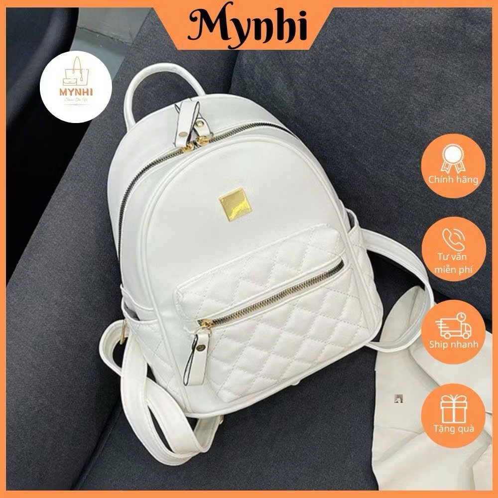 Balo mini balo nữ da mềm đơn giản phong cách Hàn Quốc SMN549