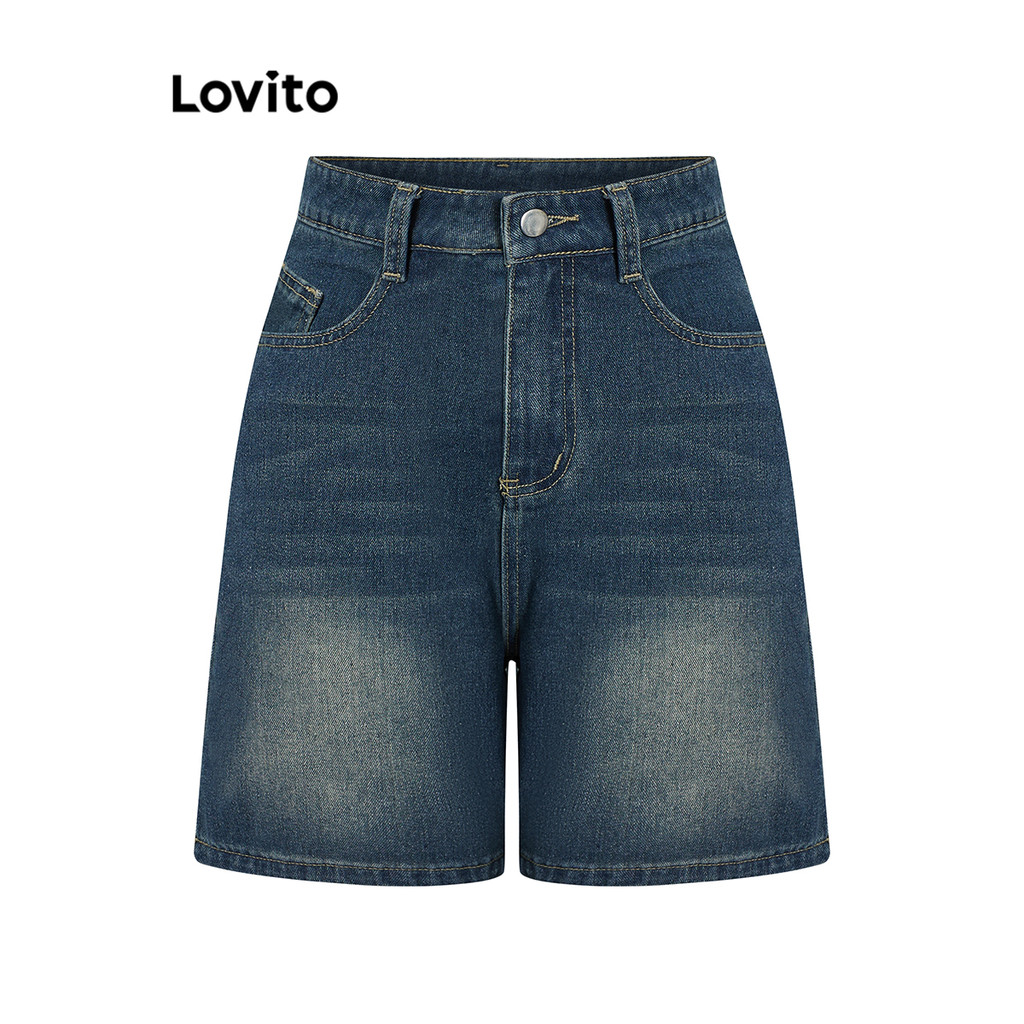 Lovito Quần short bỏ túi Quần short Denim xuân hè dành cho nữ LNA19020 (Nhiều màu) | BigBuy360 - bigbuy360.vn