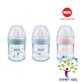 Bình sữa NUK Nature Sense thủy tinh núm ti Silicone S1 - M