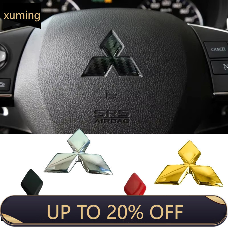 1 x Nhãn dán biểu tượng vô lăng Logo MITSUBISHI ABS cho MITSUBISHI
