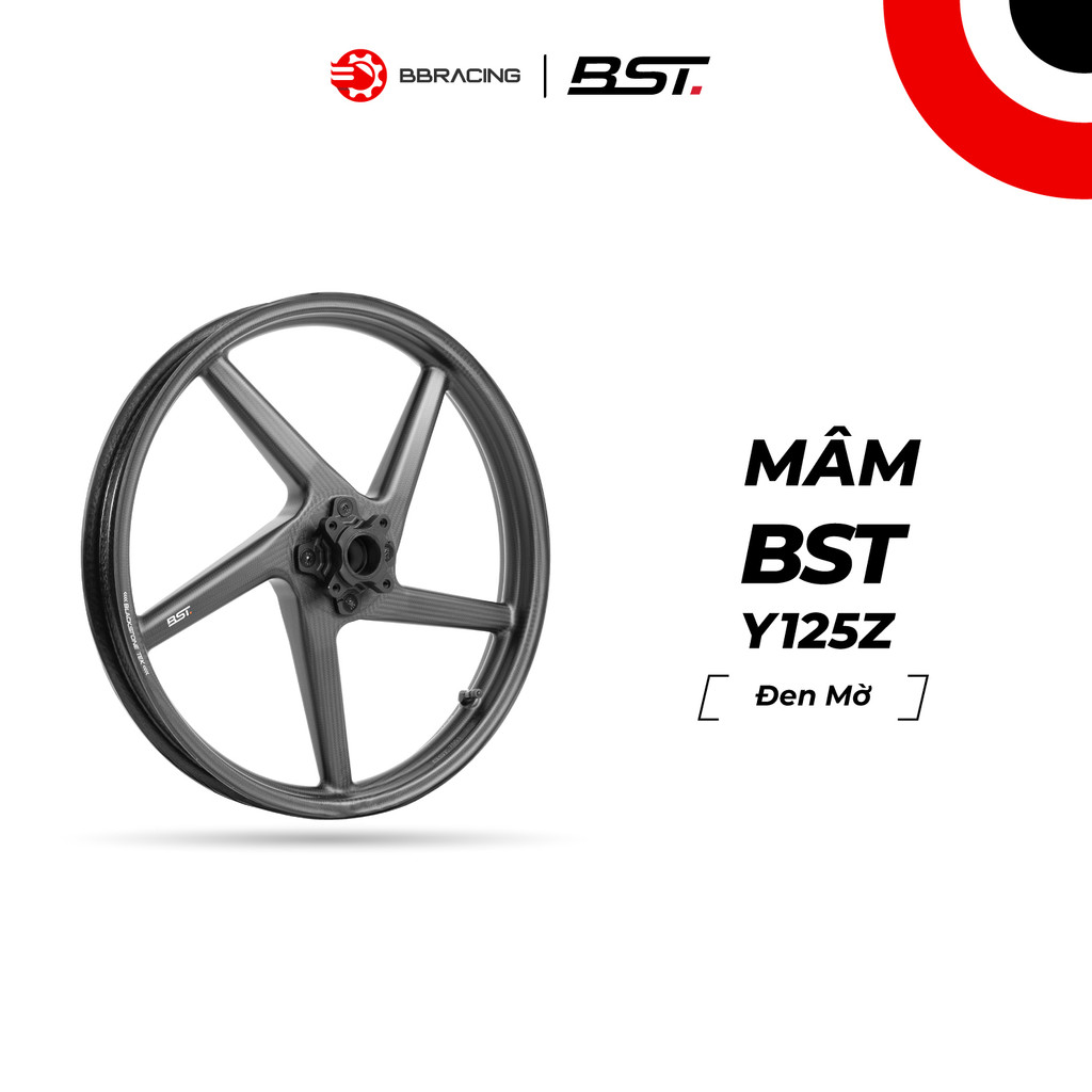 Mâm BST Diamond Tek Yamaha Ex 135/ YaZ - Đen Nhám