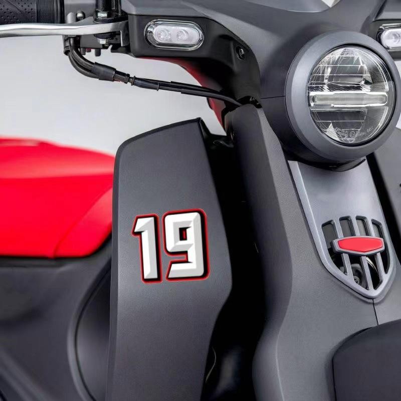 Phụ Kiện Xe Máy Miếng Dán Kiểu Dáng Và Đề Can 0 Đến 9 Sáng Tạo Số Tiếng Ả Rập Đua Số Mũ Bảo Hiểm Đua