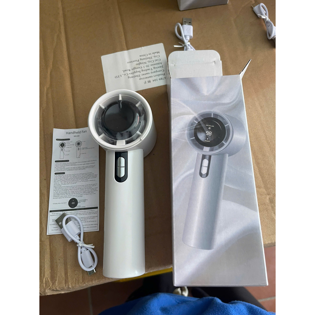 Quạt Cầm Tay Turbo Tốc Độ Gió Cực Mạnh, Làm Mát Nhanh Dùng Lên Đến 8H | BigBuy360 - bigbuy360.vn