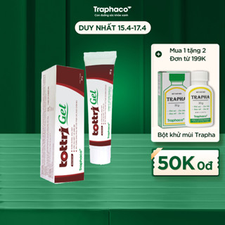 [Che tên] Tottri Gel Traphaco - Giảm Sưng Đau Búi Trĩ, Rát Hậu Môn Và Táo Bón, Hỗ Trợ Giảm Trĩ Nội Trĩ Ngoại 30g