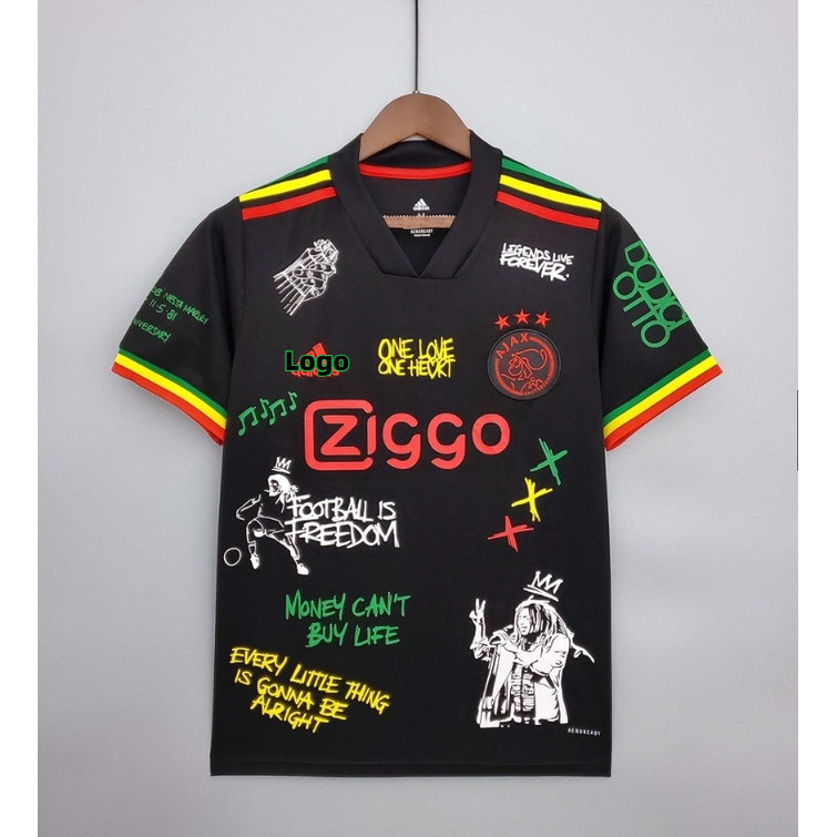 Ajax Soccer Jersey Phiên bản trò chơi Áo bóng đá đen nam