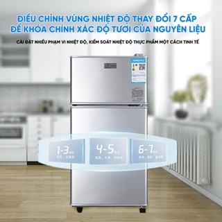  Tủ Lạnh Mini 2 Ngăn 58L – Làm Lạnh Nhanh Ngăn Đá & Ngăn Mát Riêng Biệt Thiết Kế Nhỏ Gọn Bảo Quản Thực Phẩm Tươi Lâu 