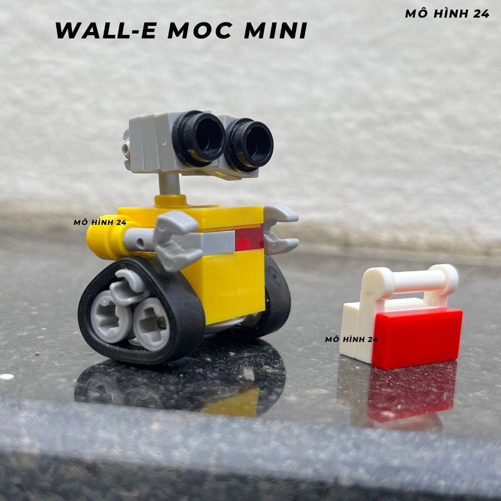 Đồ chơi lắp ráp xếp hình Wall-E MOC MINI WALL e người máy robot biết yêu disney tự chế custom figure