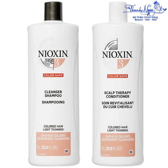Dầu gội xả chống rụng tóc Nioxin System 3 1000mlx2 [ TN ]