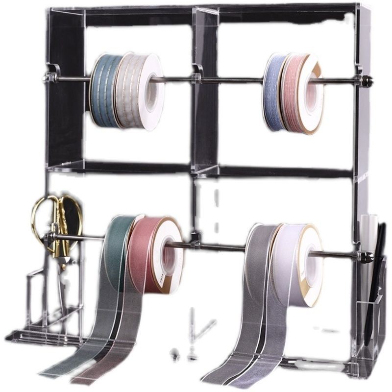 Hộp đựng đồ bằng nhựa Acrylic Giá đựng ruy băng cho Cửa hàng Hoa Kệ ruy băng cho Cửa hàng Hoa Kệ ruy