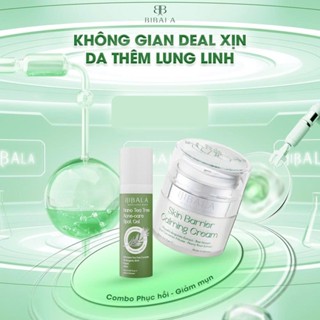 Bộ đôi Kem dưỡng phục hồi BIBALA 20G + GEL chấm mụn Tràm Trà BIBALA 15ML