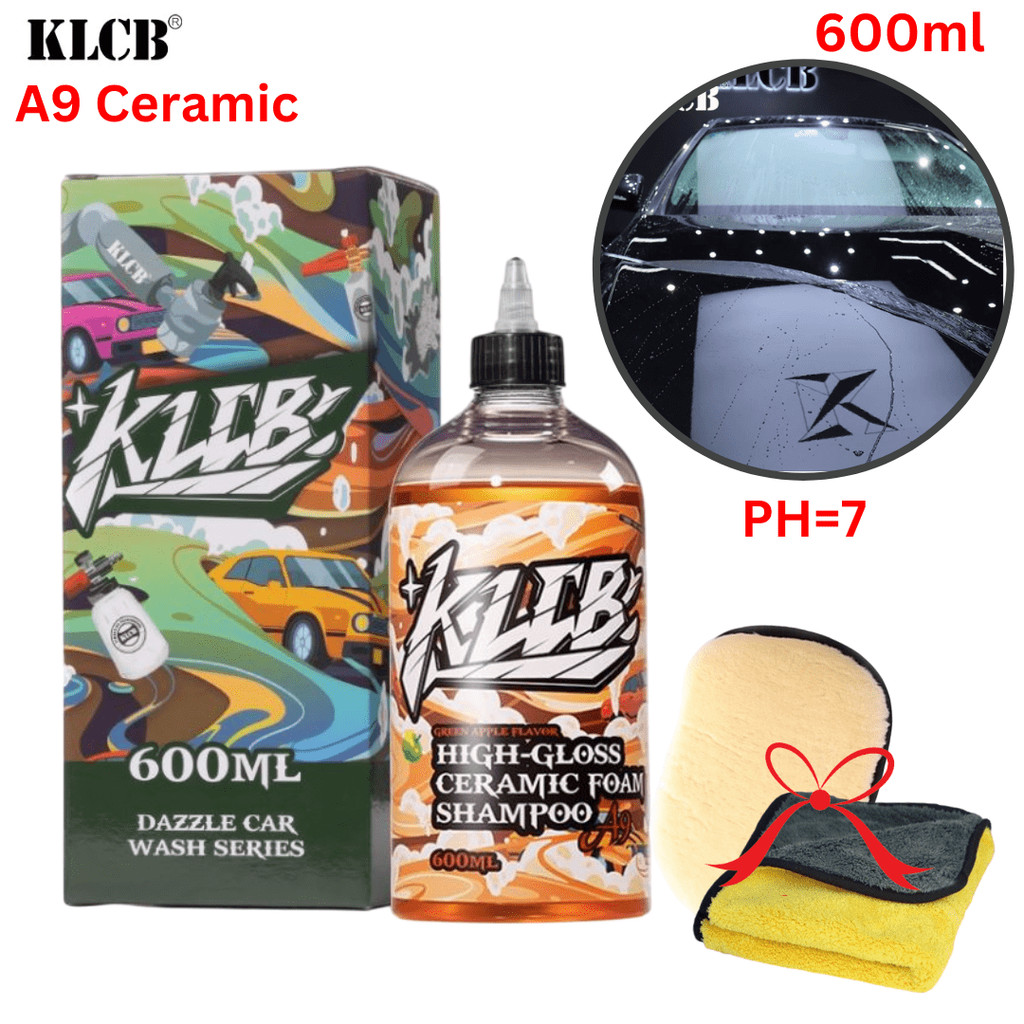 Nước Rửa Xe Phủ Ceramic KLCB A9 Ceramic Chống Bám Nước Và Bùi Bẩn 2 Trong 1 Sạch Xe Bóng Sơn
