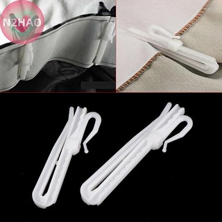  N2hao 10 Chiếc Rèm Treo Móc Nhẫn Cửa Sổ Nhựa Trắng Rèm Móc Cho Nhà Văn Phòng Rèm Phụ Kiện 7cm   8.5cm n 