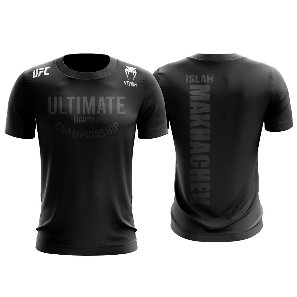 Áo thun Ufc X Islam Microfiber Ultimate Fighting Championship Hồi giáo Makhachev Blackout