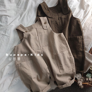 Yinlama Mori Style Quần yếm nam nữ Bộ áo liền quần dáng rộng mặc bên ngoài