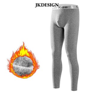 Quần giữ nhiệt nam JKDESIGN, Quần lót giữ nhiệt co giãn lót lông cừu cho nam, Thời trang lạnh thời tiết mùa đông Quần lót ấm áp