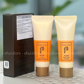  Bộ Sữa Rửa Mặt Và Kem Tẩy Trang Whoo Gongjinhyang Facial Cleanser 80ml - Dưỡng Ẩm Làm Sạch Sâu 