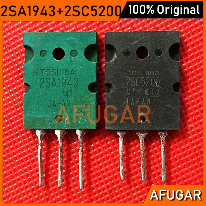 10 / 5 / 2 Cặp (2SA1943 + 2SC5200) Máy tháo rời chính hãng đã qua sử dụng bộ khuếch đại công suất bá