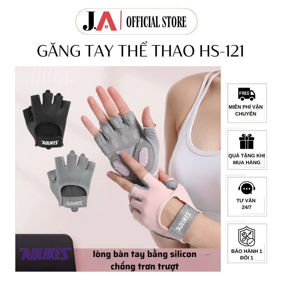 Găng Tay Thể Thao Aolikes Cao Cấp HS-121 J.A OFFICIAL Găng Bảo Vệ Bàn Tay Hỗ Trợ Tập Luyện, Thể Dục,