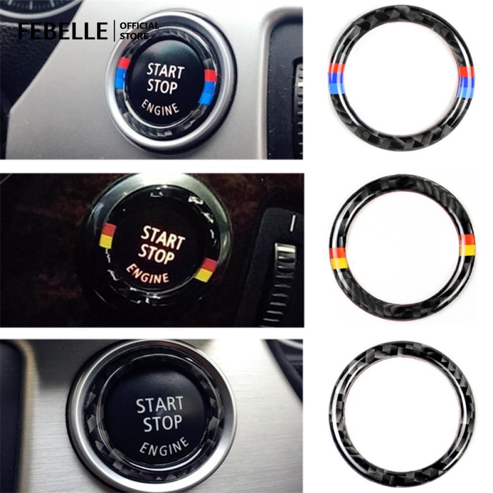 Xe Khởi Động Trang Trí Vòng Tròn Decal Dán Khởi Động Động Động Cơ Nút Bấm Cho Xe BMW 3 Series E90 E9