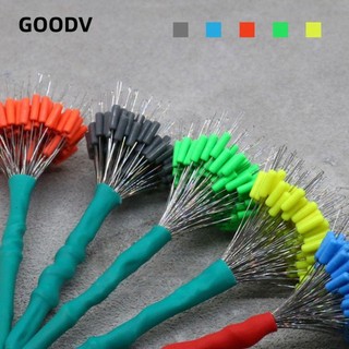 GOODV  200 Chiếc Chặn Bobber Câu Cá, Dòng Giải Quyết Phụ Kiện Phao Đậu Cao Su, Cung Cấp Câu Cá Bền Mềm 6size Không Gian Đậu Hồ Sông Biển