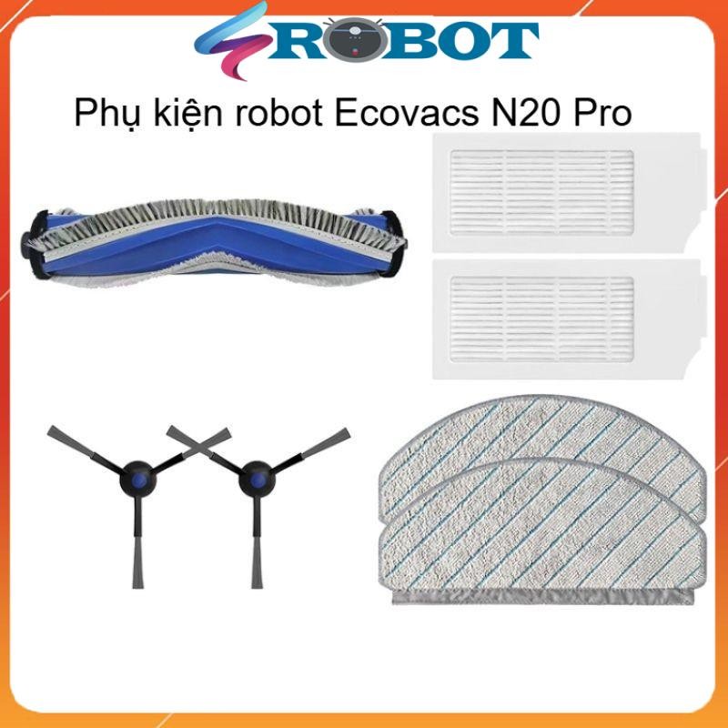 Phụ kiện robot  Ecovacs N20 Pro - Khăn, lọc hepa, chổi ven, chổi giữa