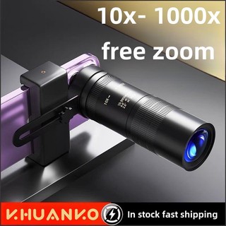Ống kính cho điện thoại ống kính mặt bích ống kính macro ống kính zoom cho điện thoại 10-1000X ống kính điện thoại máy ảnh ống kính tele khuuanko