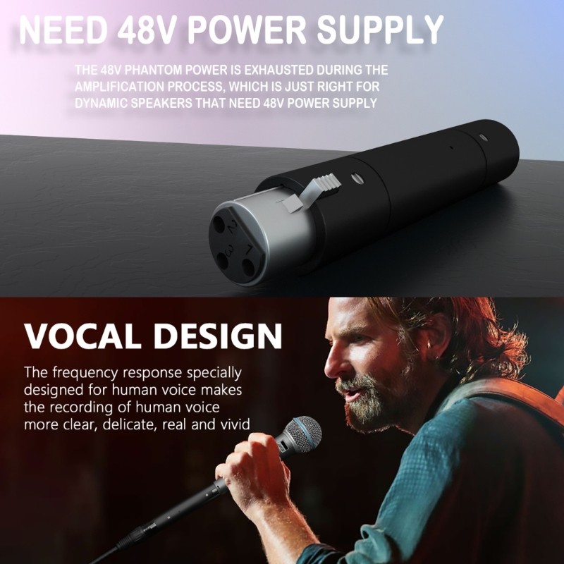 Micro cấp BTM Studio Boosters Preamplifier Tăng cường hiệu suất micro động với mức lợi nhuận 28dB