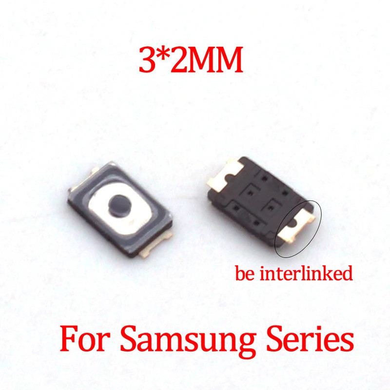 10-50 CÁI Nút Công Tắc Nguồn 3 * 2MM Micro SMD Cho Samsung A10S / A20S / A10 / A20 / A30 / A40 / A50