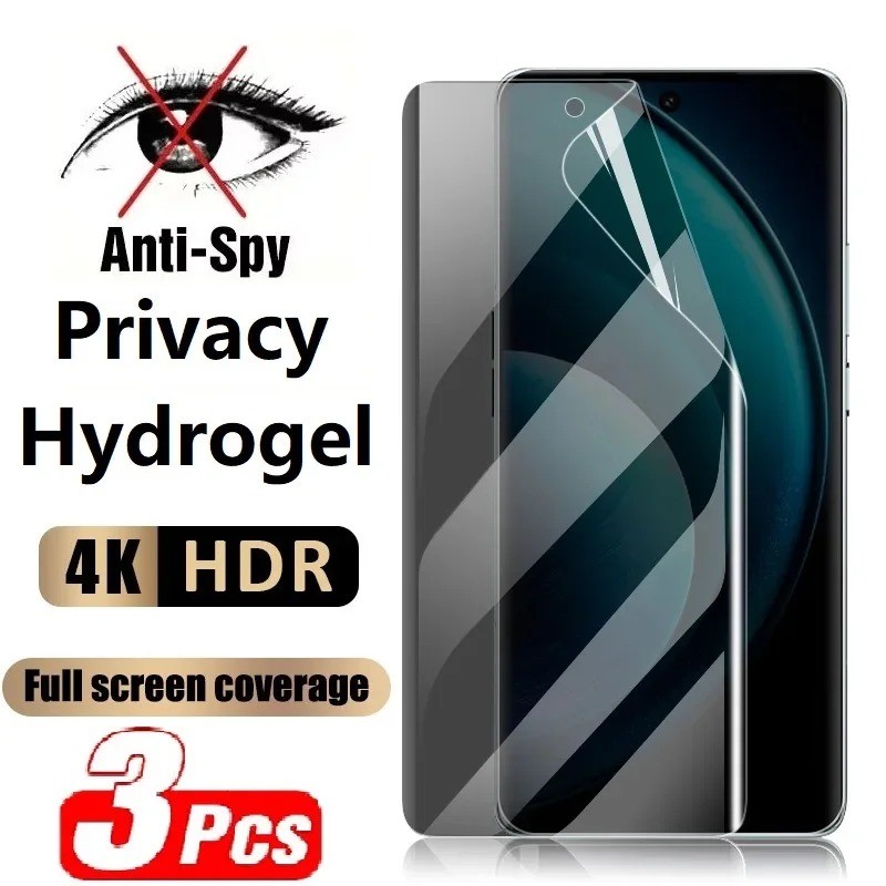 IQOOU5e U5x U5 U3x 3 Chiếc HD Chống Gián Điệp Riêng Tư Hydrogel Phim Cho iQOO U5e U5x U5 U3x U3 U1x 