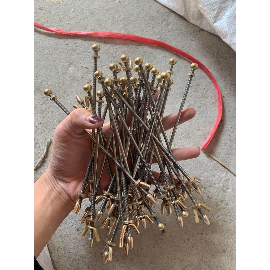 Ti móc inox Ti gắn móc lồng chim chào mào chích chòe cao cấp