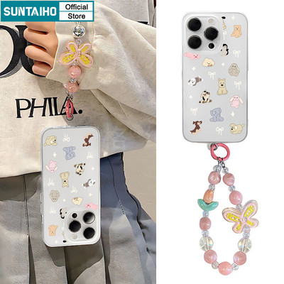 Ốp điện thoại họa tiết động vật dễ thương Suntaiho với vỏ mềm chống sốc trong suốt quyến rũ đáng yêu cho iPhone 11 12 13 14 15 16 Pro Max IP 7 8 Plus Iphon X XS XR