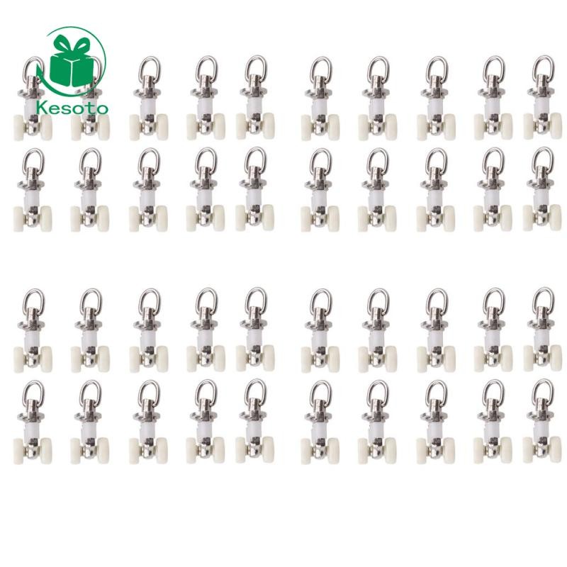Kesoto Track Glider Trượt Móc Treo Glider Runner Trần Glider 26mm 40 chiếc 40 chiếc 2.6cm