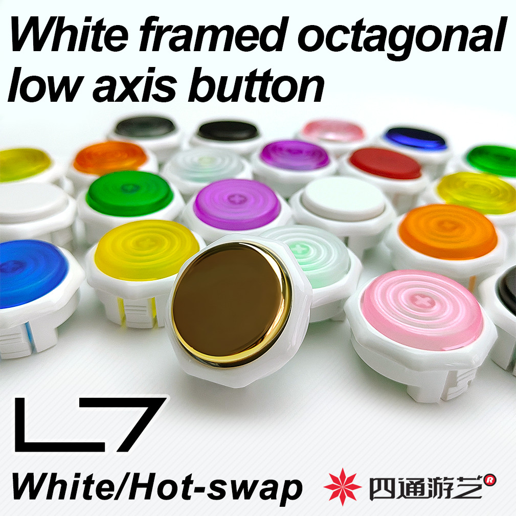 ST-L7 / Si Tong Arcade / Street Fighter 6 / Hình bát giác / 2.8 phích cắm nóng / Mũ mờ / kailh falco