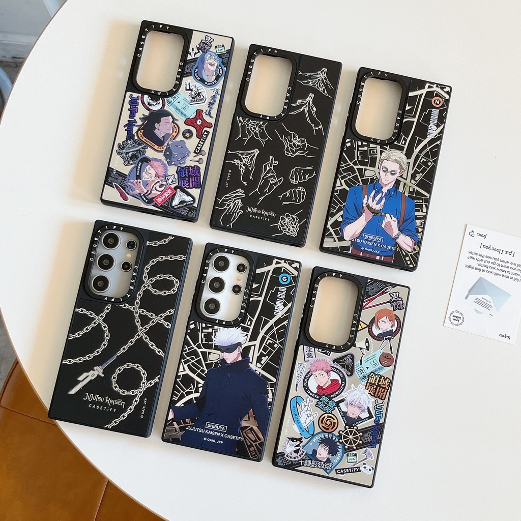 【 Jujutsu Kaisen 】 Ốp điện thoại gương từ tính CASETIFY thích hợp cho Samsung Galaxy S25 Ultra S24 U