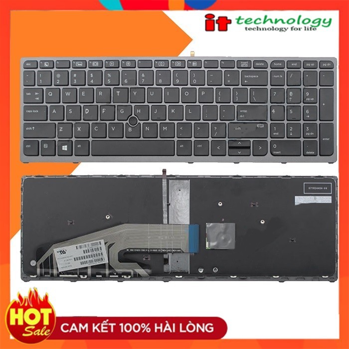 Bàn Phím Laptop HP Zbook 15 G3, 15 G4, Zbook 17 G3, 17 G4 CÓ KHUNG CÓ CHUỘT CÓ ĐÈN