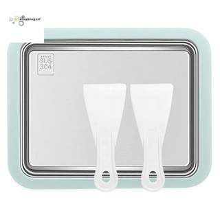 Máy làm kem tức thì, Kem tự làm tự làm, Cuộn sữa chua đông lạnh, Máy cuộn kem bằng thép không gỉ cấp thực phẩm