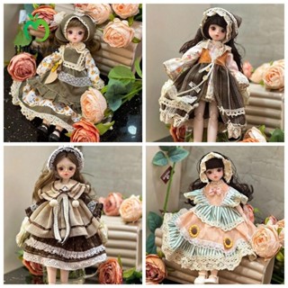 Beautybar Búp bê BJD 30cm kèm quần áo, 1 / 6 SD Mắt hấp dẫn Công chúa Dress Up Búp bê BJD, Tóc dài đẹp Gót cao có tóc giả Trang điểm công chúa Bóng trang điểm chung Búp bê tập đi
