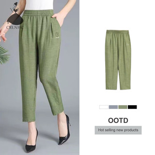 Crlnhc Quần Baggy Bigsize Nữ Vải Đũi Linen Cao Cấp Phong Cách Thời Trang Hàn Quốc , Quần Đũi Hàn Siêu Mát Phù Hợp Mọi Lứa Tuổi vn