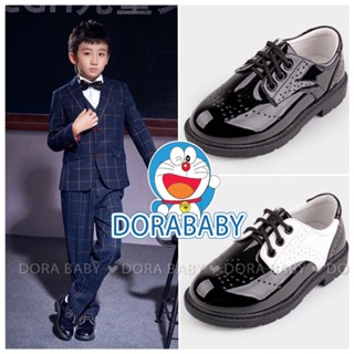 Giày Tây Bé Trai, Giày Oxfords Bé Trai, Bé Gái, Sang Xịn, Da Bóng Mềm Nhẹ, Phong Cách Hàn Quốc G036