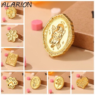 Alarion Retro Niêm Phong Sáp Tem Đầu, Hoa Bông Tuyết Hoa Hồng Niêm Phong Sáp Đầu, Niêm Phong Dụng Cụ Mini DIY Phong Cách Châu Âu Dấu Sáp Tem Đa Hình Đầu Dập Nổi Trang Trí