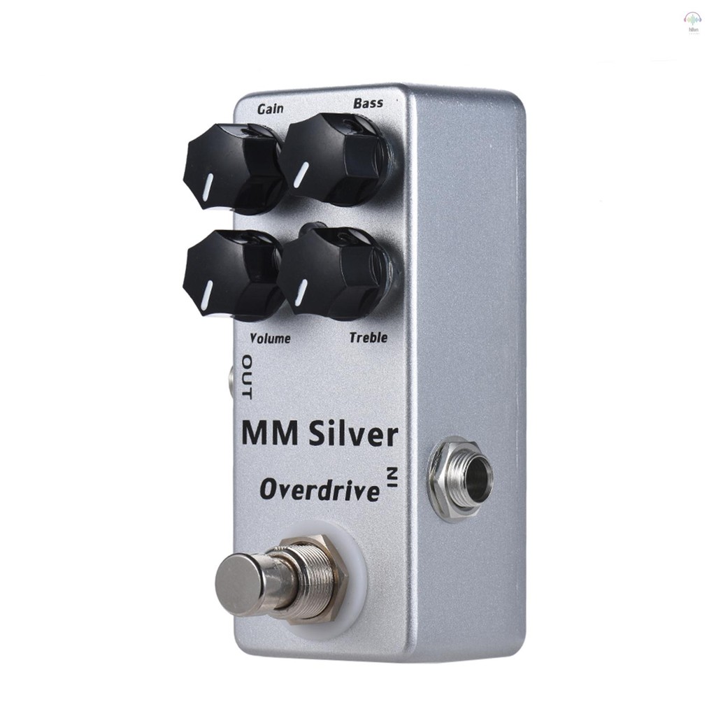 Moskyaudio MM Bạc Đàn Guitar Điện Overdrive Effect Pedal Full Metal Shell True Bypass