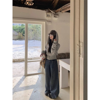 ZHECHONG Áo Khoác hoodie áo khoác nữ zip hoodie Thời trang comfortable Korean New Style WXW24B19TL 47Z241122
