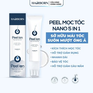  Lăn mọc tóc tinh dầu vỏ bưởi nguyên chất Hairborn hỗ trợ mọc tóc ion nano 2 chiều giúp tóc dày chắc khỏe 60ml 