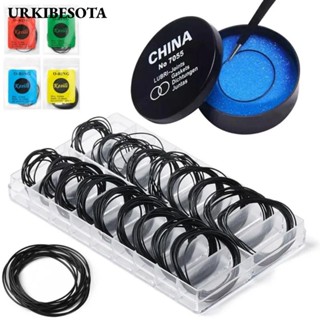 Urkibesota 200 Cái / bộ Mặt sau đồng hồ Cao su, Độ dày 0,5mm / 0,6mm Dụng cụ sửa chữa Vòng chữ O cao su, Đóng hộp chống nước cho miếng đệm vòng chữ O