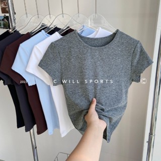   Yogatruth  Áo thun thể thao thoáng khí cảm giác khỏa thân thoáng khí Tập thể dục Chạy bộ 