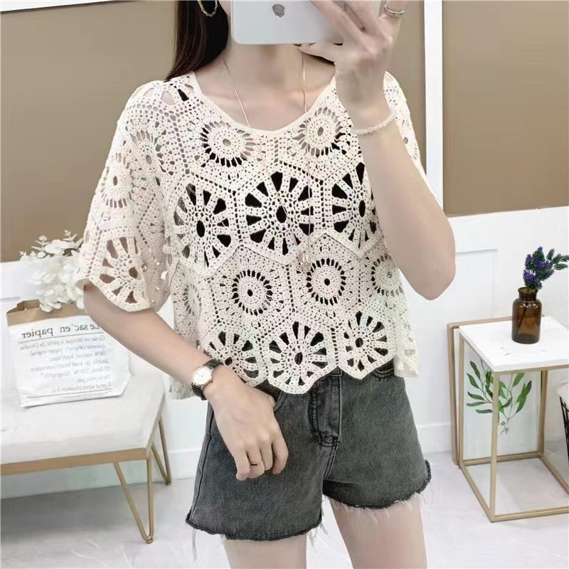 Áo sơ mi nữ phong cách phương tây ngọt ngào, chất liệu cotton, phù hợp mùa hè - Jijia Chú Ngựa