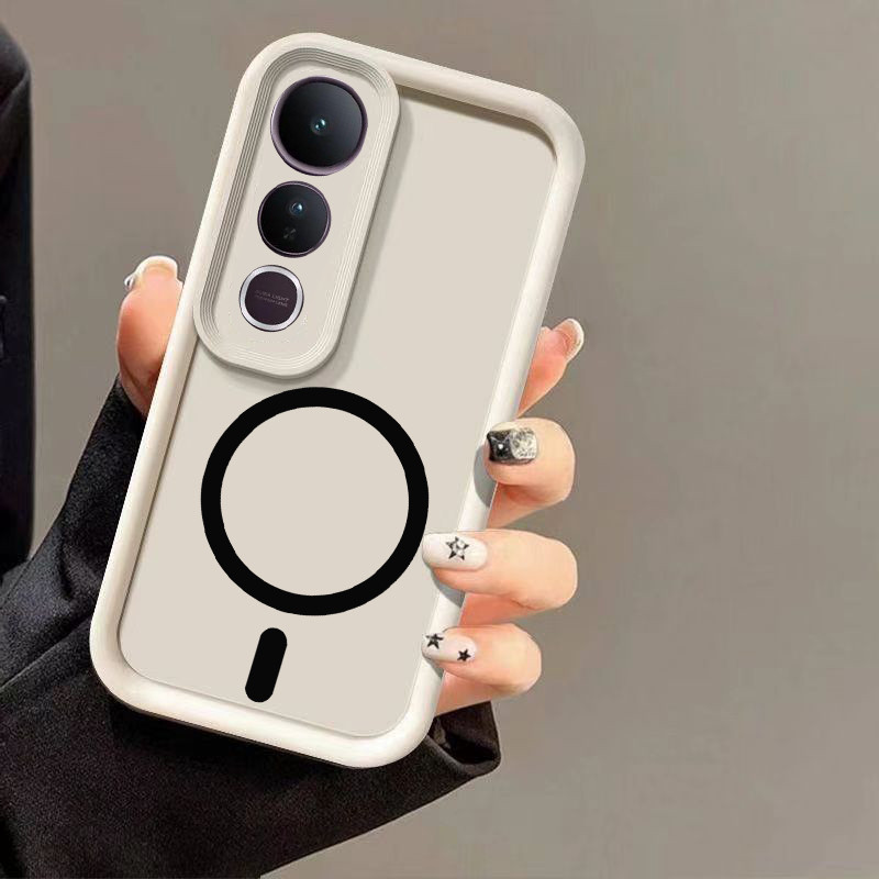 Dành Cho VIVO V50 Lite V50 Pro V50 5G Vỏ Điện Thoại Vỏ Ốp Lưng Bảo Vệ Với Từ Tính Sạc Không Dây Miến