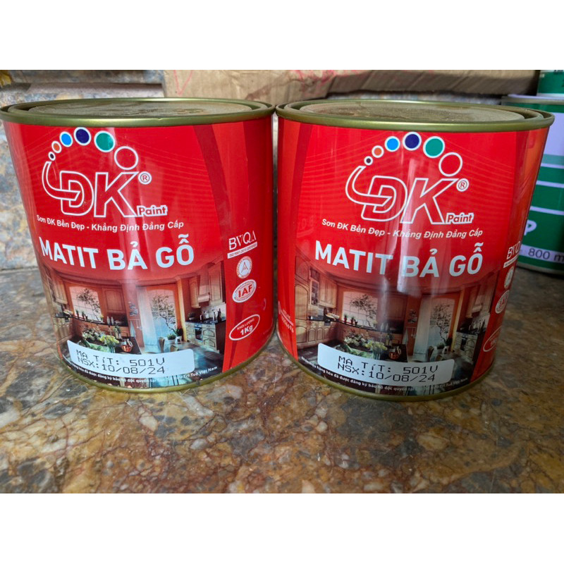 Sơn Bả Matit Gỗ Che Khuyết Điểm Đại Kiều Hộp 1KG - 5KG