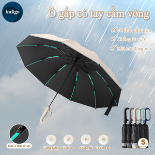 Ô dù che mưa đi nắng  mở tự động gấp nhỏ gọn cầm tay 2 chiều cỡ lớn，Chịu bão